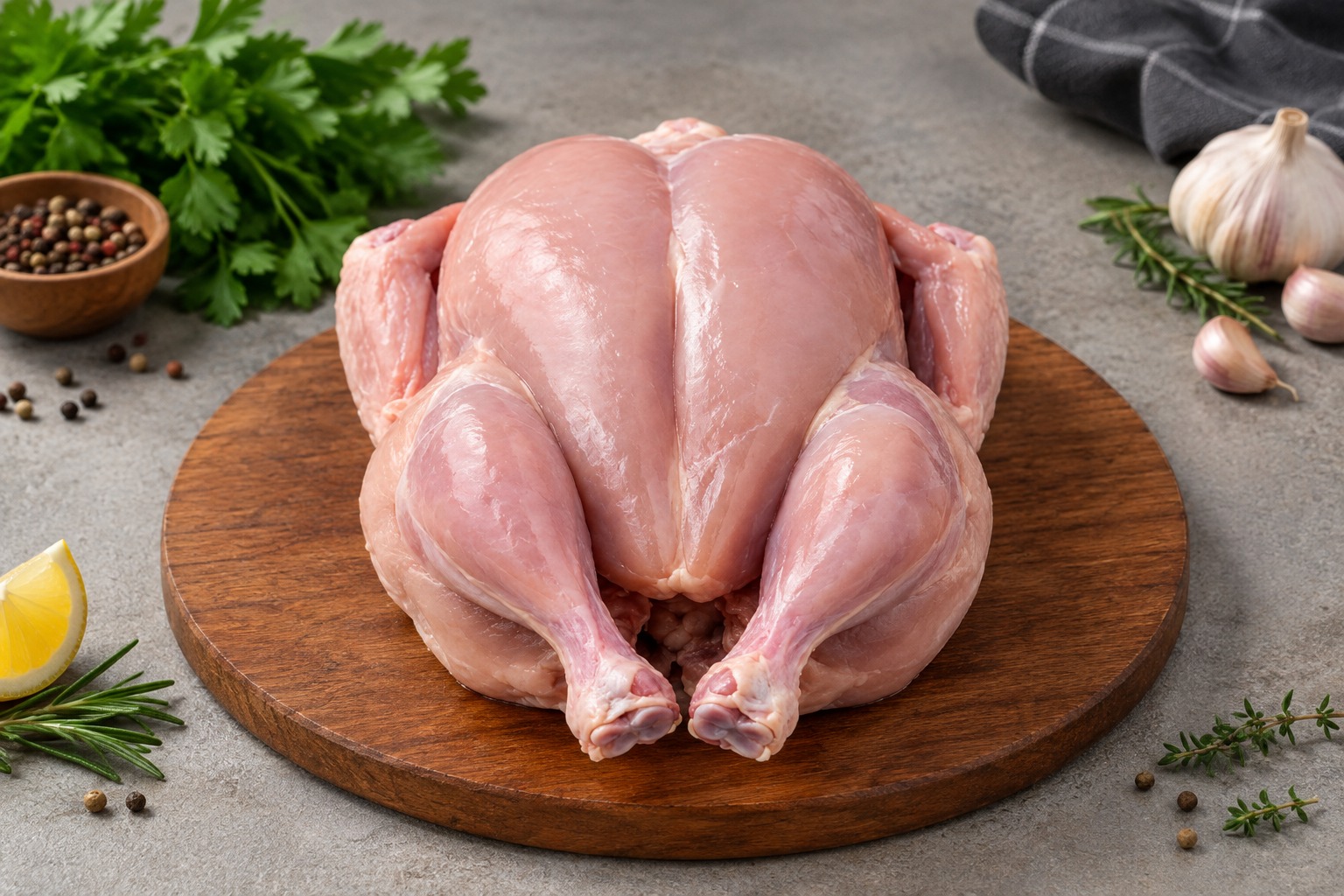 Full Chicken Without Skin
